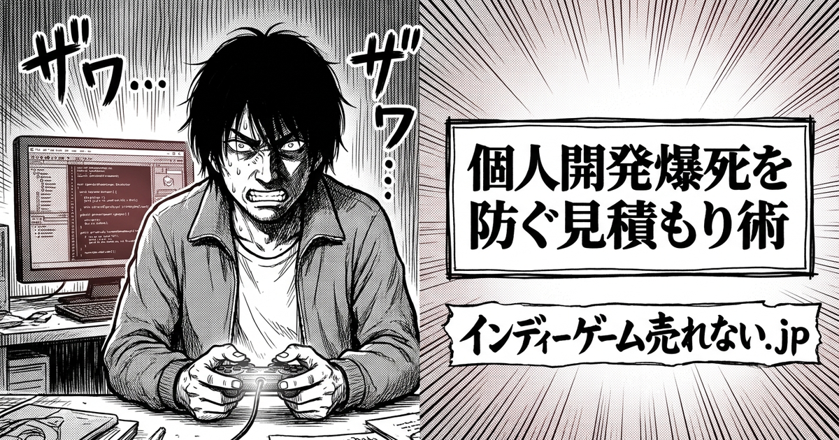 個人ゲーム開発 爆死の解説イメージ